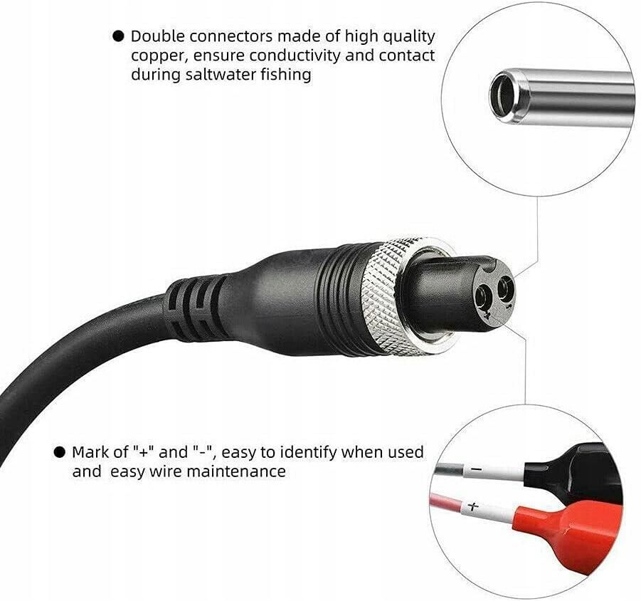 New Power Cable for Daiwa Tanacom 750 1000 Electric Reel Power Cord 300cm