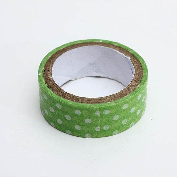 15mm*3M Dot Print Washi Decorative Paper Fabric Tape For DIY Gifts Making Sticker