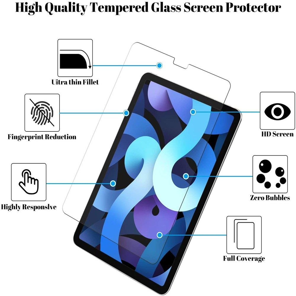 Tempered Glass Screen Protector For IPad Air 4 10.9 IPad 2