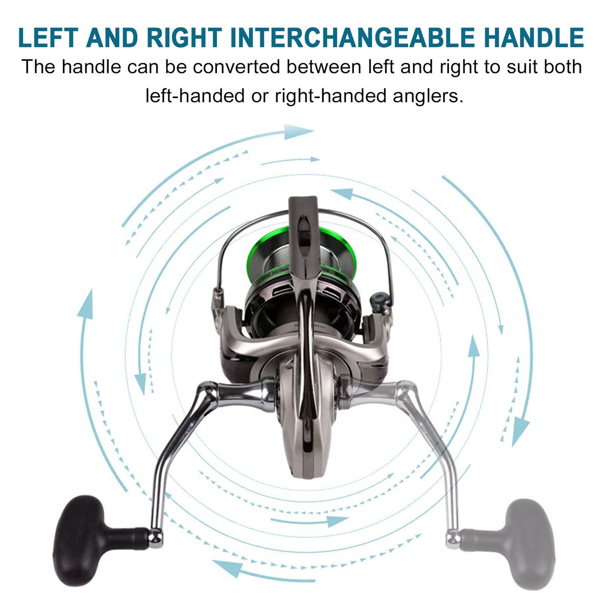 Spinning Fishing Reel 14+1BB 15KG Max Drag Power Metal Spinning Reel Fishing Tackle