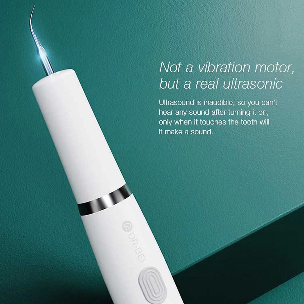 DR.BEI YC2 Ultrasonic Scaler IPX7 Waterproof Dental Calculus Remover w/3 Modes/Overhead LED Auxiliary Light Portable Rechargeable Household Tartar Scraper Electric Plaque Remover Tooth Stains Cleaning Tool for Adults