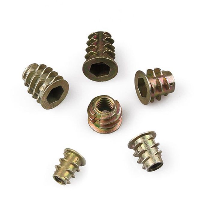 Set Of 70 Assorted Hexagon Nuts M4 M5 M6 For Furniture Wood Insert