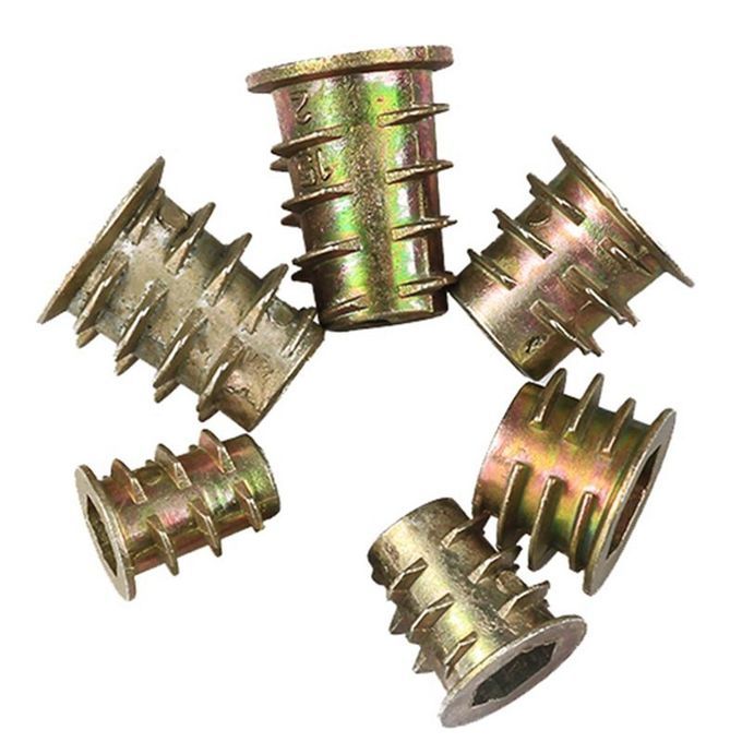 Set Of 70 Assorted Hexagon Nuts M4 M5 M6 For Furniture Wood Insert