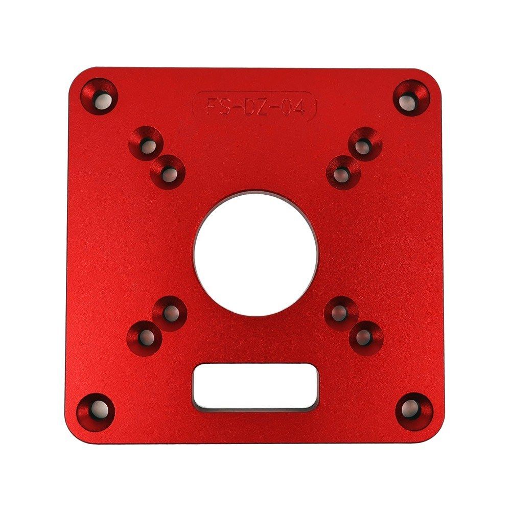 Aluminum Router Table Insert Plate Red Universal Trimming