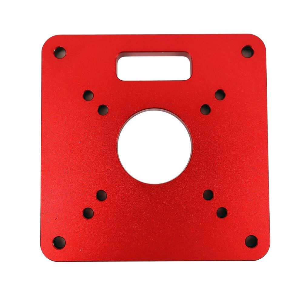 Aluminum Router Table Insert Plate Red Universal Trimming