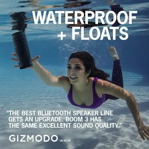 Boom 3 Portable Waterproof Bluetooth Speaker - Night Black