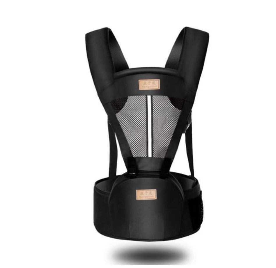 Baby Carrier Toddler Sling Wrap Infant Hipseat - Black
