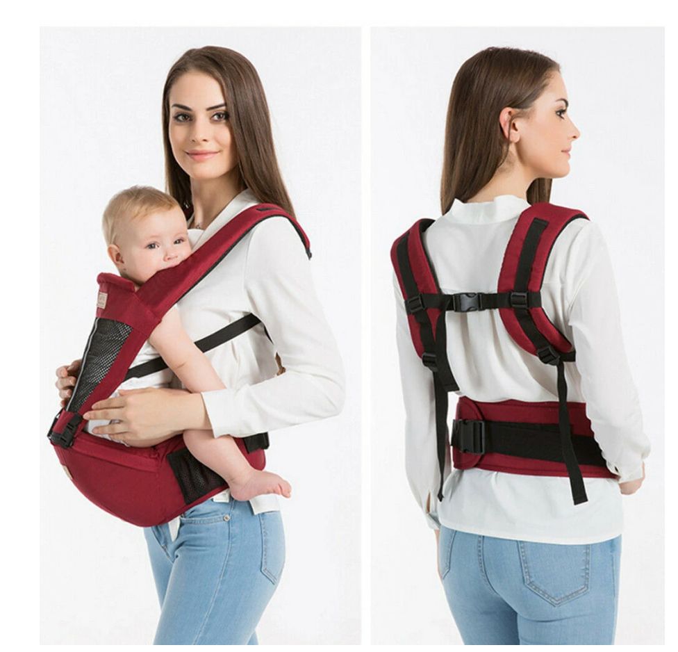 Baby Carrier Toddler Sling Wrap Infant Hipseat - Black