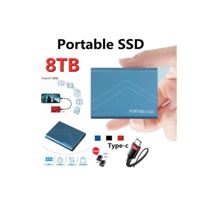 Original 8TB Hard Drive Storage - SSD External Hard Drive