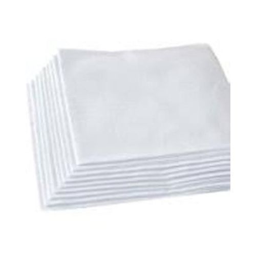 Pure Cotton White Handkerchief (12-in-1 Pack)