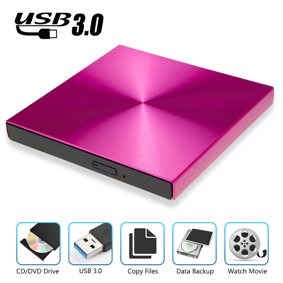 USB 3.0 External DVD Burner DVD-RW CD-ROM Player