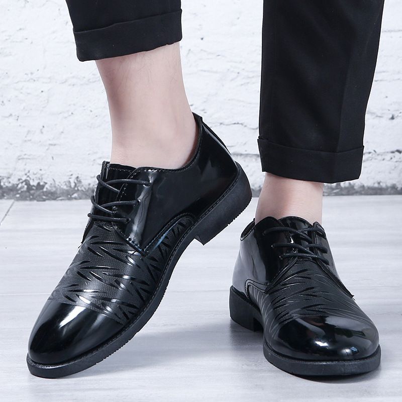 Men's Business Dress Casual Cooperate Shoes - Black