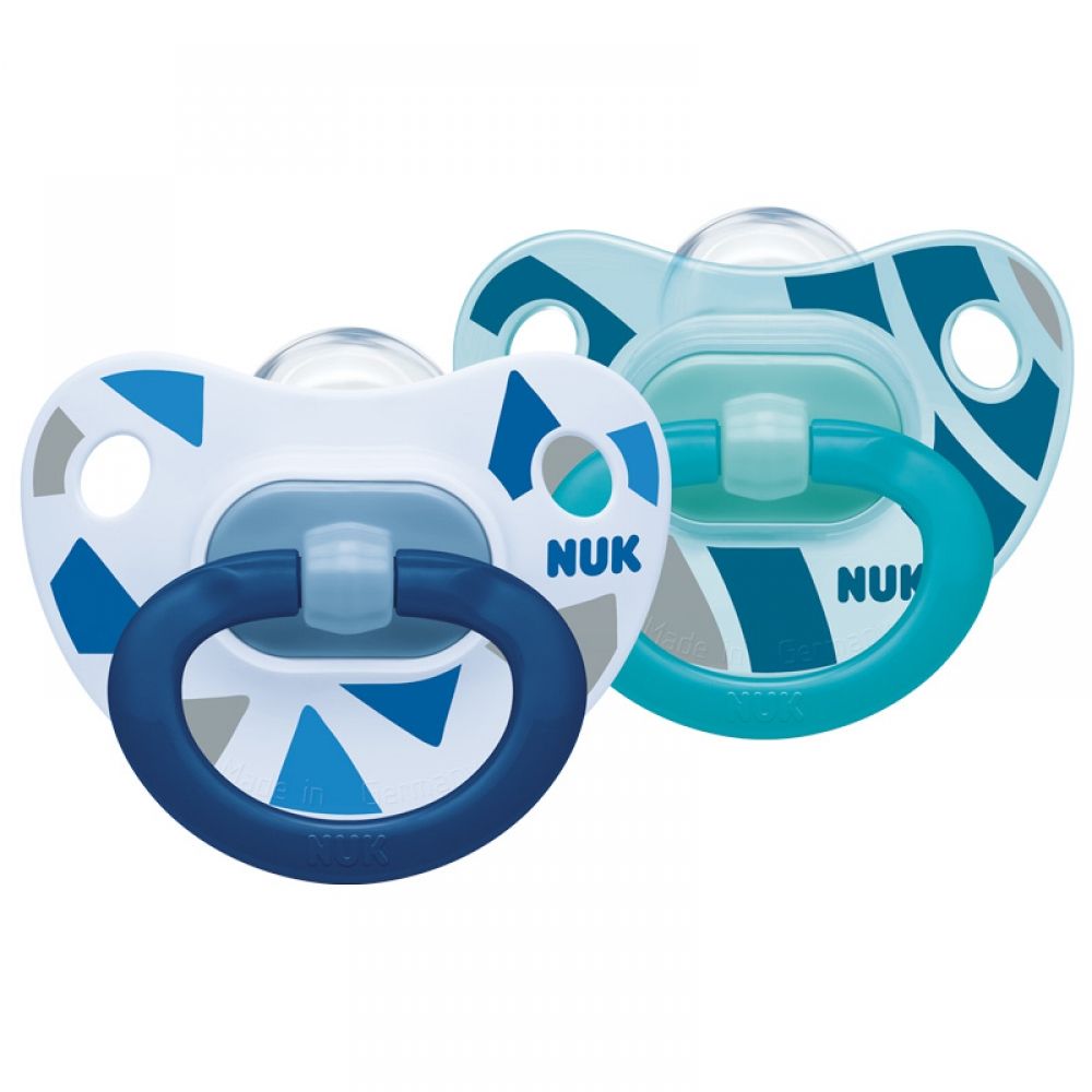 Happy Days Soother Blue 6-18m 2Pk