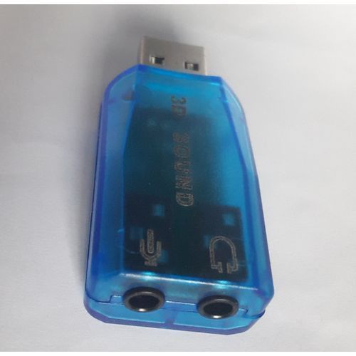 External USB Sound Card Adapter Audio 5.1 Virtual 3D USB To 3.5mm For Laptop PC