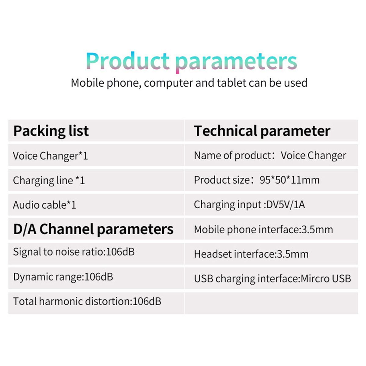 Professional Voice Changer  Sound Card Sound Effects Machine