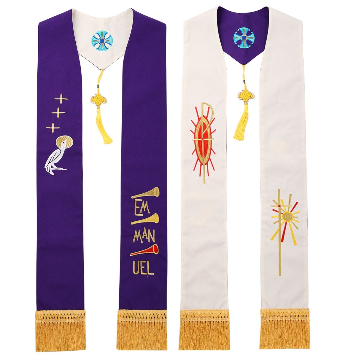 Anglican Priest Stole Clergy Double Sided Uni Adults Catholic MPastor Liturgical-JD15