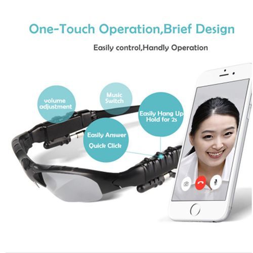 FBI Glasses Bone Conduction Headset  Bluetooth Sunglasses