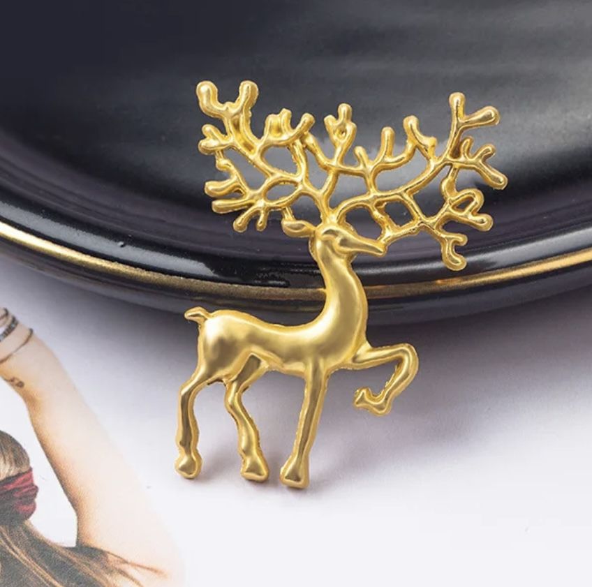 Deer Pin Brooch For Men