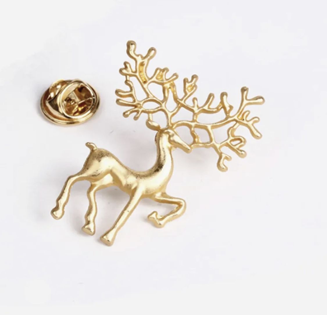 Deer Pin Brooch For Men