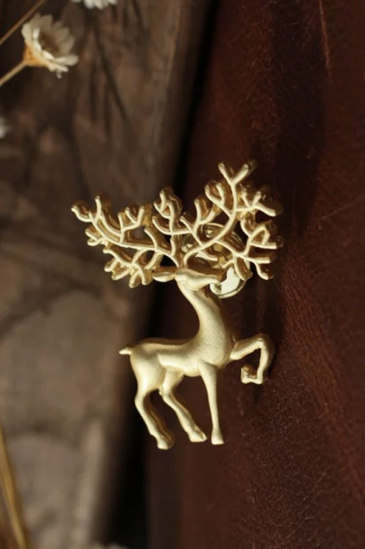 Deer Pin Brooch For Men