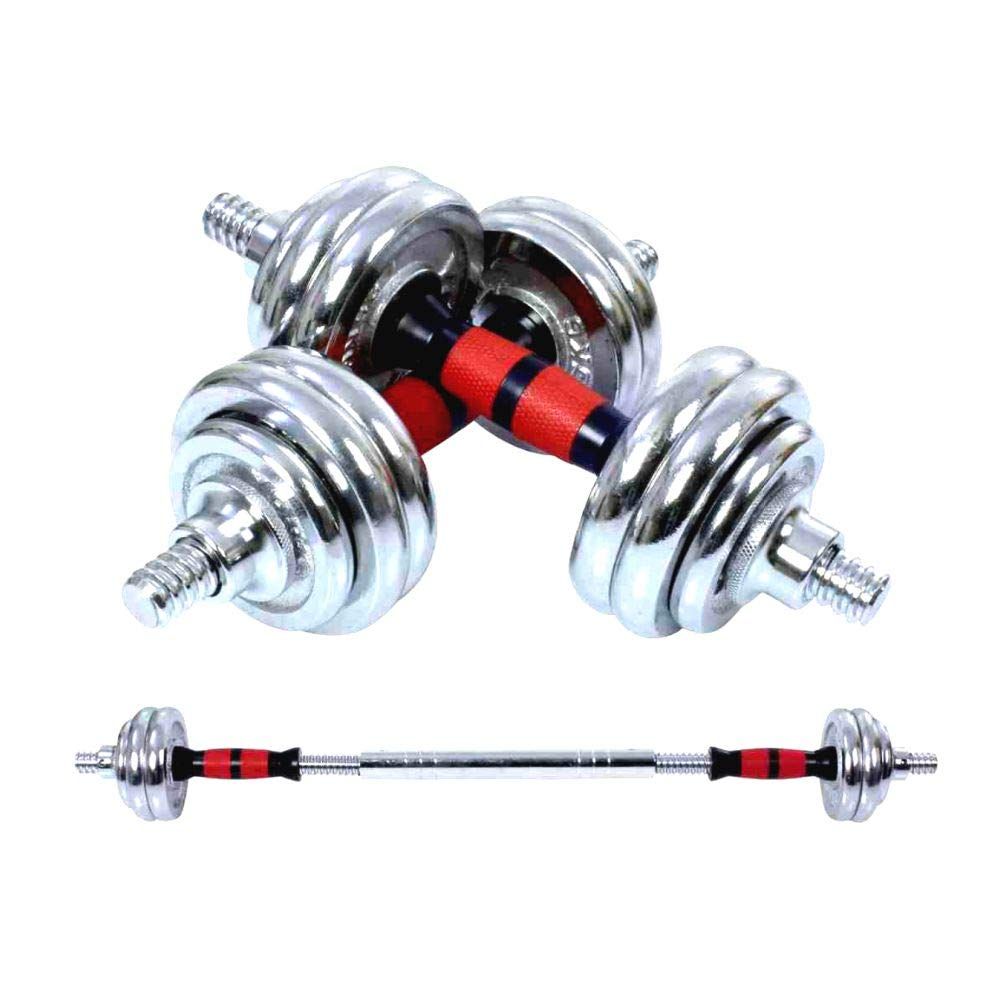 Convertible 20KG Dumbbells Set +30CM Barbell Connector+Case