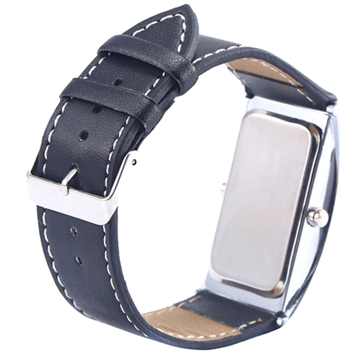 Wristwatch LED Digital Men Date Indicator Rectangle Watch For Dating