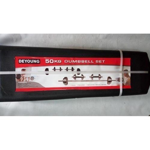 BARBELL AND DUMBELL SET (50KG CAST IRON)