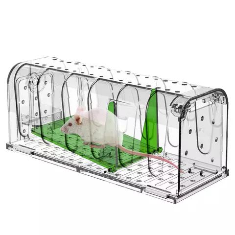 Plastic Humane Mouse Trap Rat 1PC  Rodent Live Catcher No Kill Green