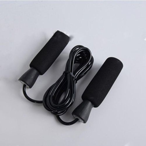 3m Adjustable  Skipping/ Jump Ropes With Non-slip Foam-black