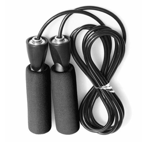 3m Adjustable  Skipping/ Jump Ropes With Non-slip Foam-black