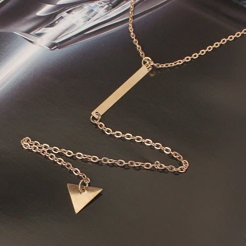 Tiny Female Necklace- Gold