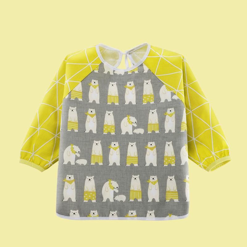 4PCS  Cartoon Animals Children Feeding Smock Bib