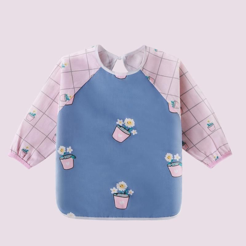 4PCS  Cartoon Animals Children Feeding Smock Bib