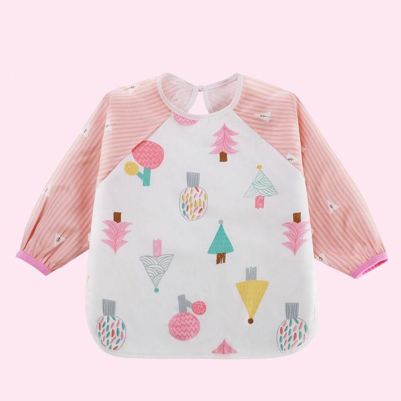 4PCS  Cartoon Animals Children Feeding Smock Bib