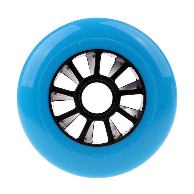 Inline Skate Wheels Outdoor Replacement Brake Skating 100mm Blue
