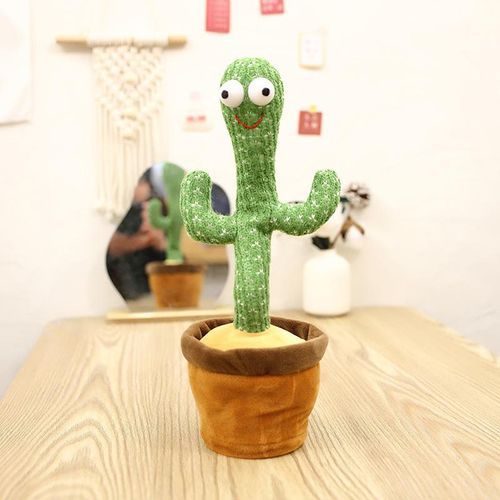 Dancing Talking Cactus Doll Toy Speak Record Repeat Sound