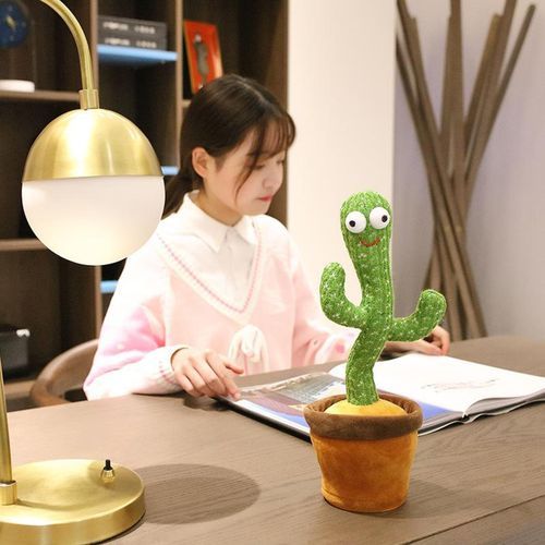 Dancing Talking Cactus Doll Toy Speak Record Repeat Sound