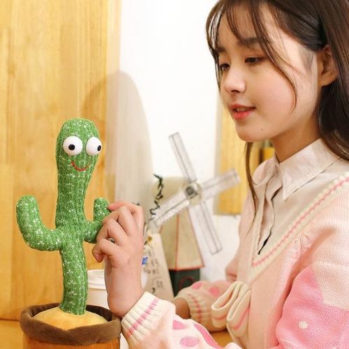 Dancing Talking Cactus Doll Toy Speak Record Repeat Sound
