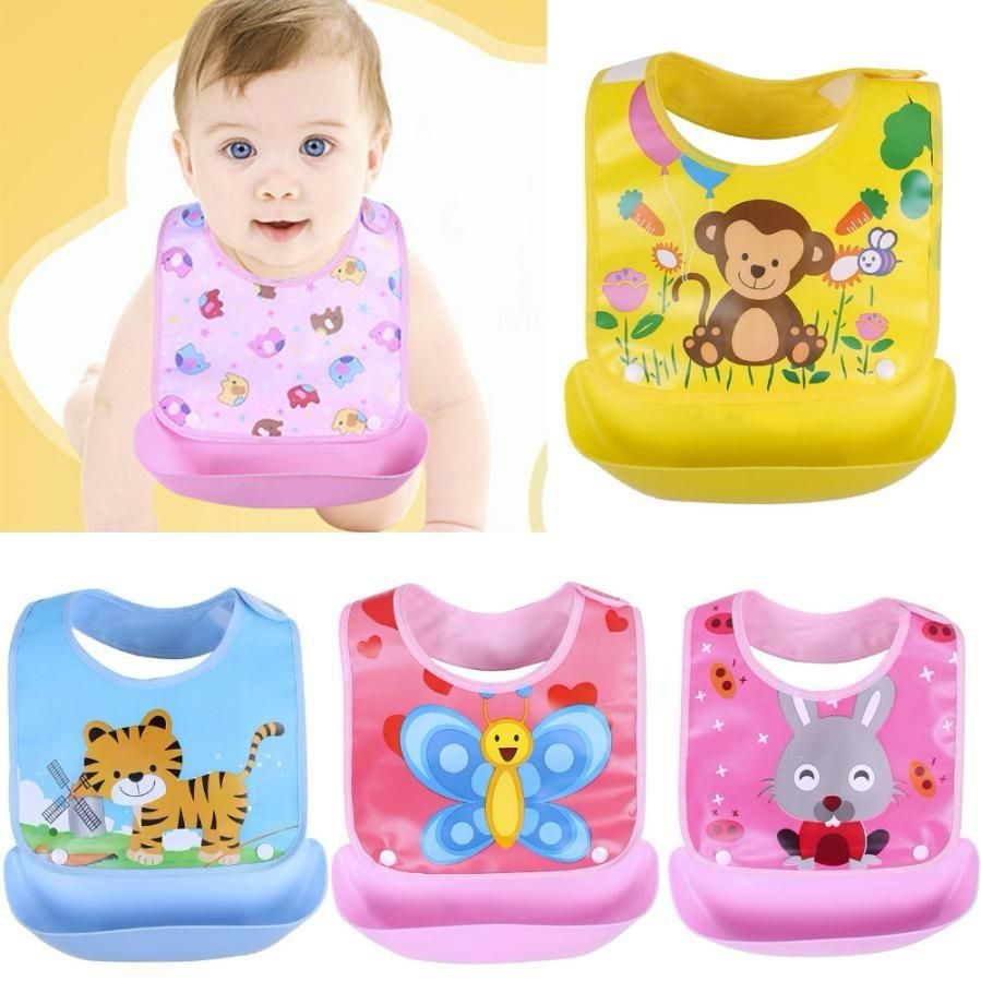 2PCS Waterproof Feeding Apron Saliva Towel Bib