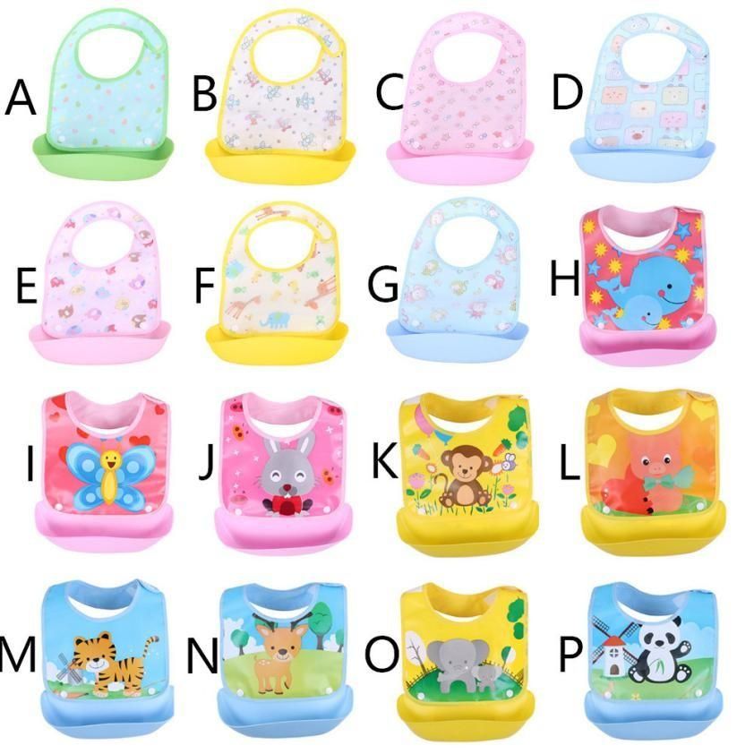 2PCS Waterproof Feeding Apron Saliva Towel Bib