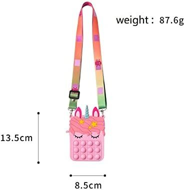 PopIts Fidget Toys Shoulder Bags Unicorn