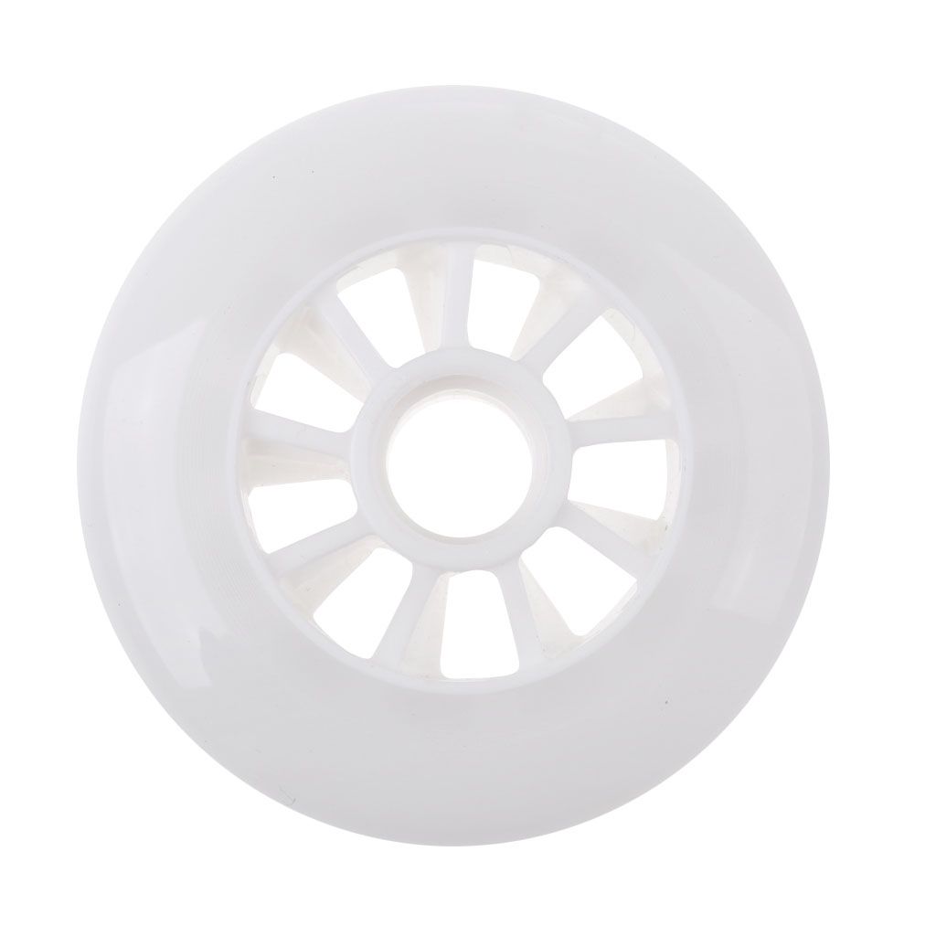 Outdoor PU Roller Inline Skates Wheel Replacement Racing 90mm White