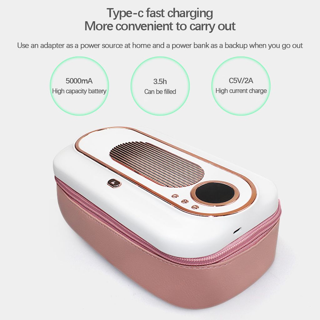 Portable  Warmer LED Display Wet Tissue Storage Case For