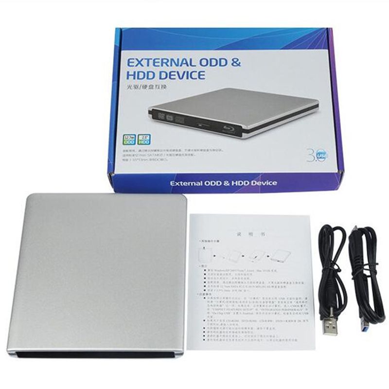 Bluray USB 3.0 External DVD Drive Blu-ray Combo BD-ROM 3D Player DVD RW Burner Writer For Laptop Computer PC HP ACER ASUS
