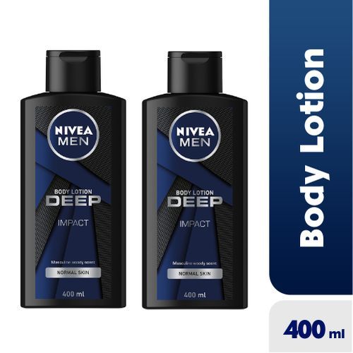 MEN Deep Impact Body Lotion - 400ml (Pack Of 2)