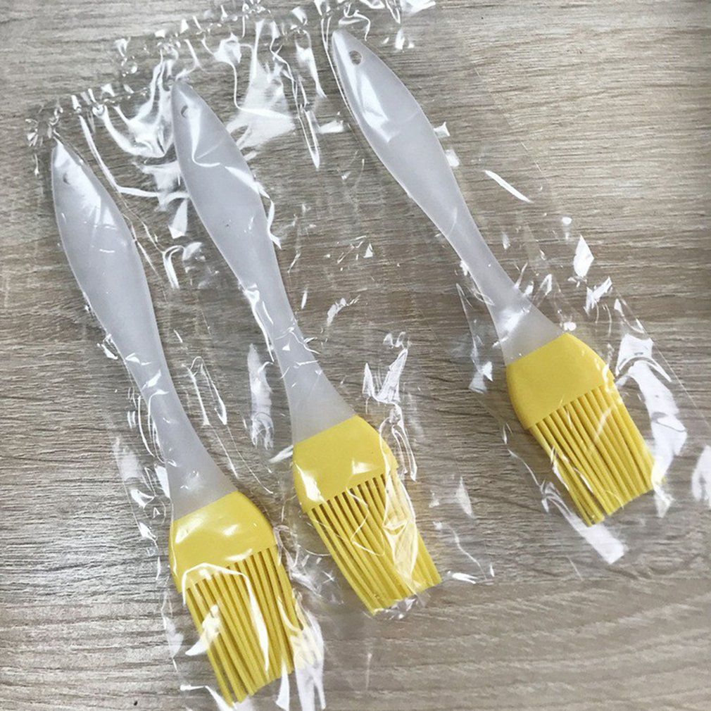 Food Grade Silicone High Temperature Resistant Barbecue Brush Butter Brush Oil Brush Seasoning Brush Baking Tool-multicolor