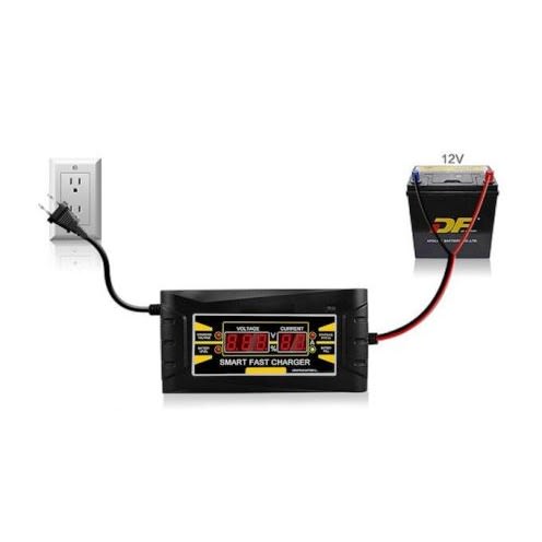 Full Automatic Car Battery Charger 110v/220v To 12v 6a Smart Fast Power