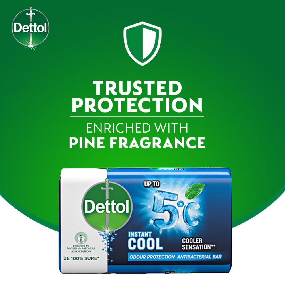Antibacterial Bathing Soap - Instant Cool 75g - Pack of 6