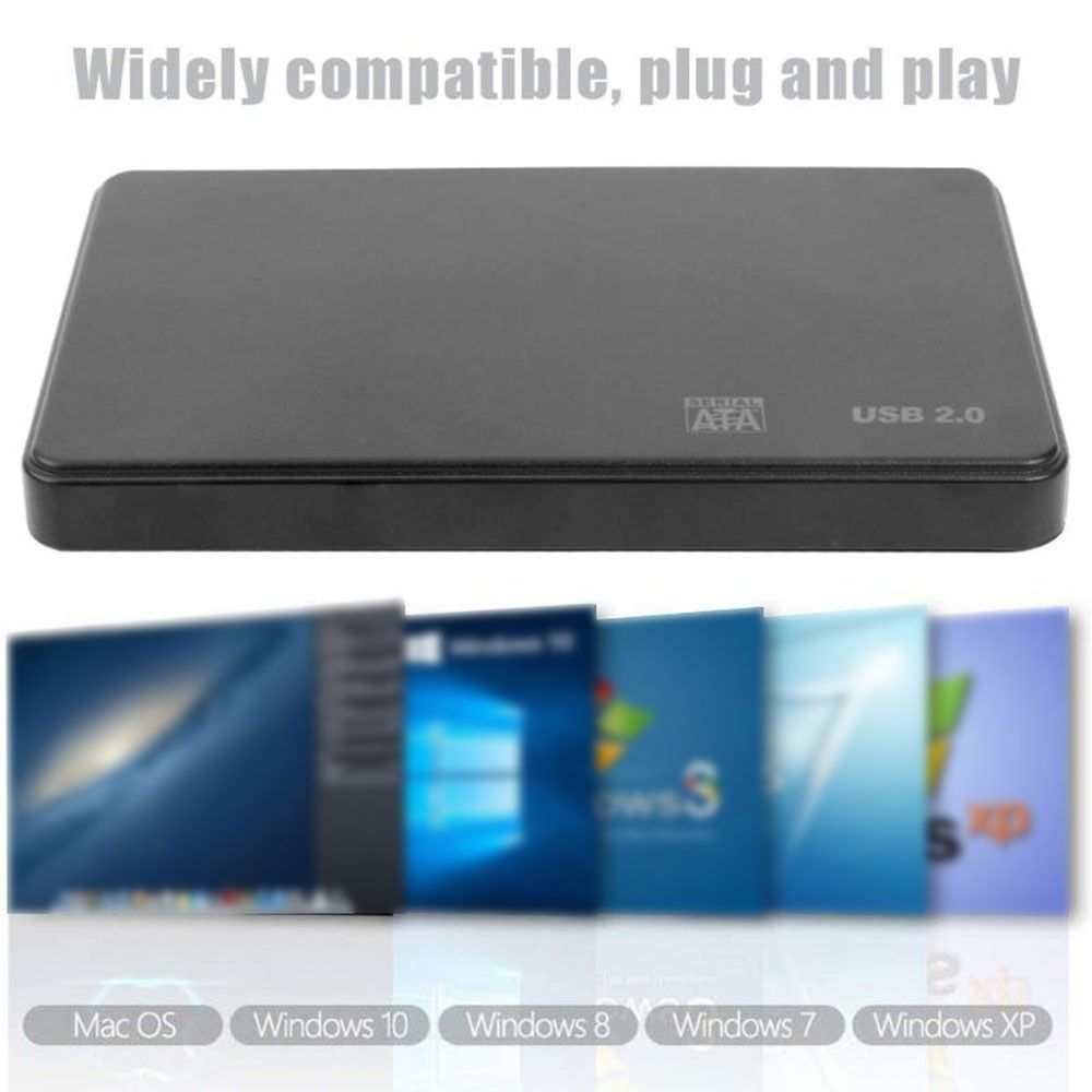 2.5 Inch Sata HDD SSD To USB 2.0 Case Adapter 5Gbps Hard