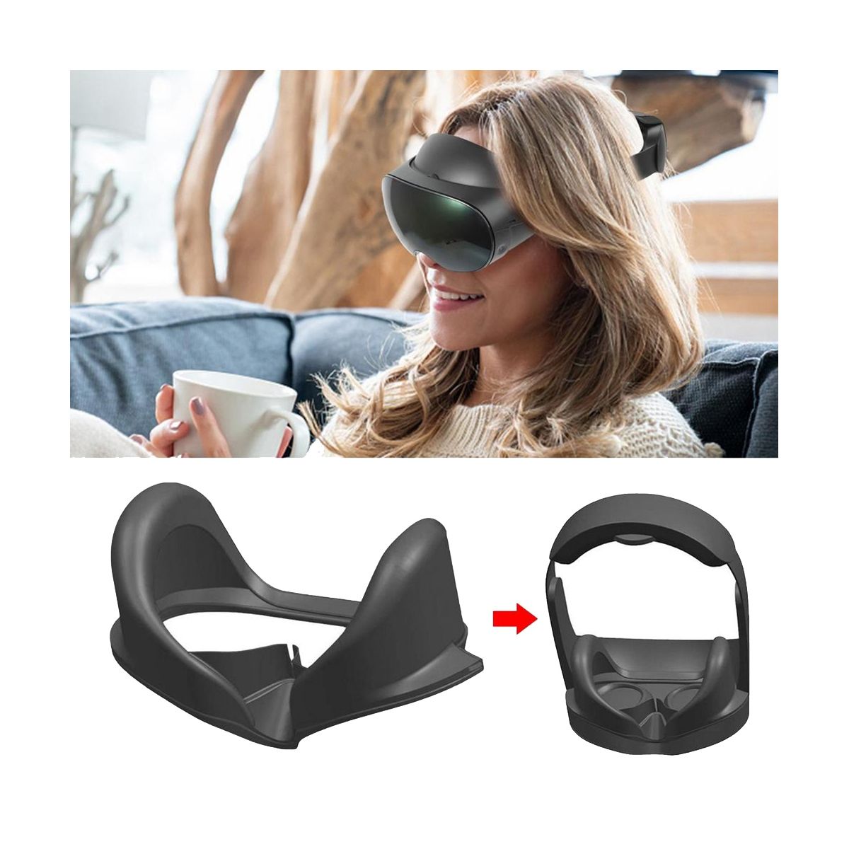 For 2023 Mate Quest Pro Blackout Eye Masque VR